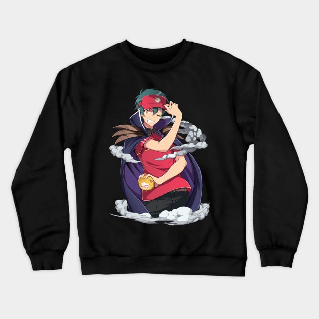 the devil is a part timer - Sadao Maou Crewneck Sweatshirt by mounier